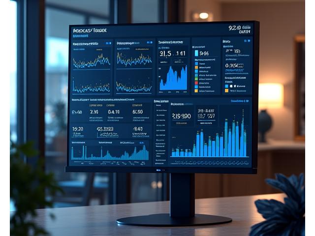 Operational dashboard displaying AI insights for hotel management and optimization recommendations
